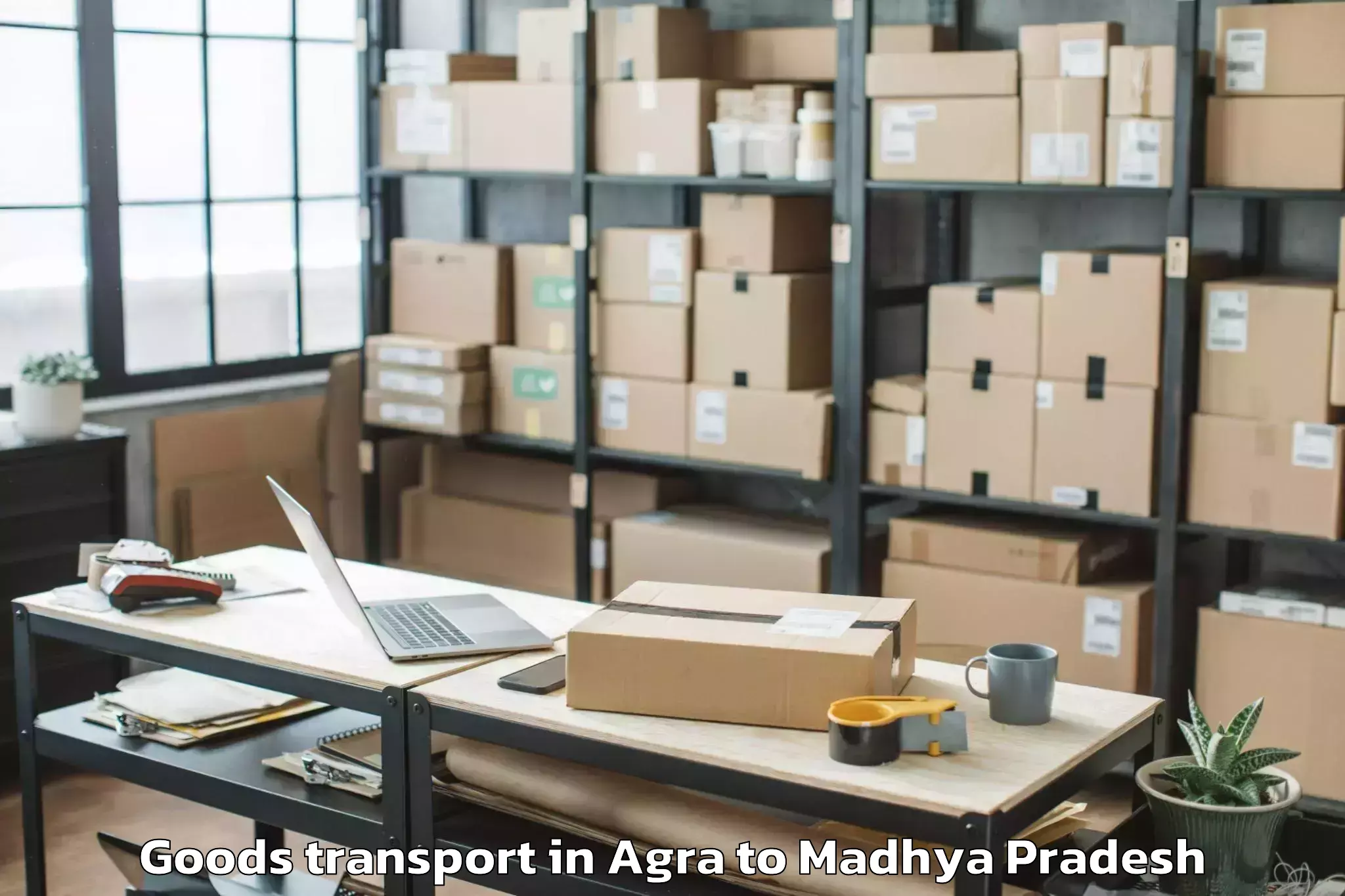 Book Your Agra to Khilchipur Goods Transport Today